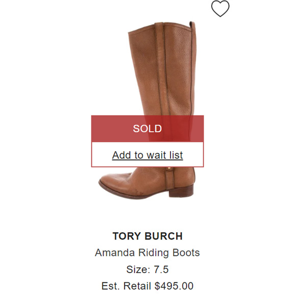 Tory Burch Amanda Riding Boots Size 6.5 - Picture 5 of 5